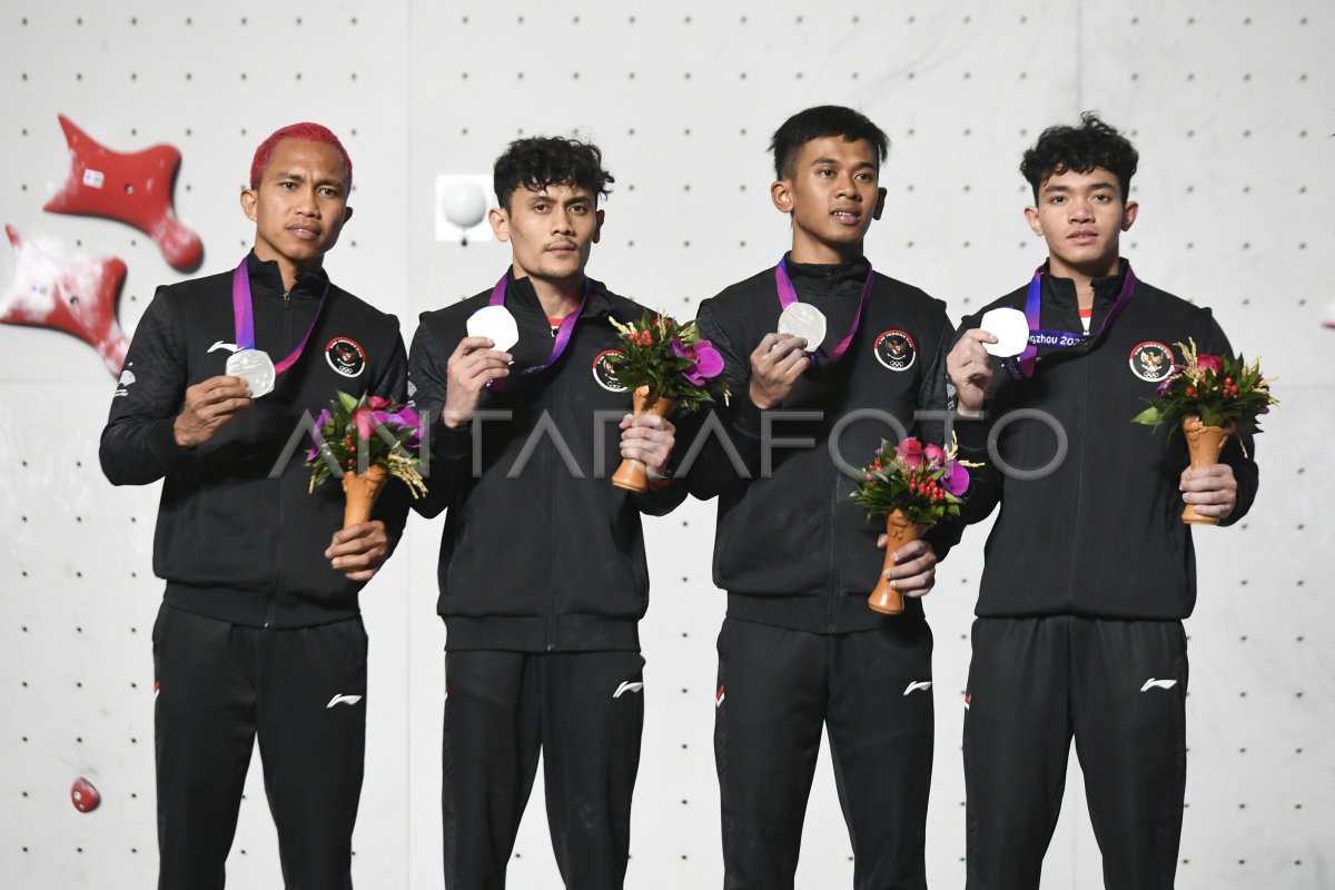 Speed Relay Putra Raih Perak Asian Games Antara Foto