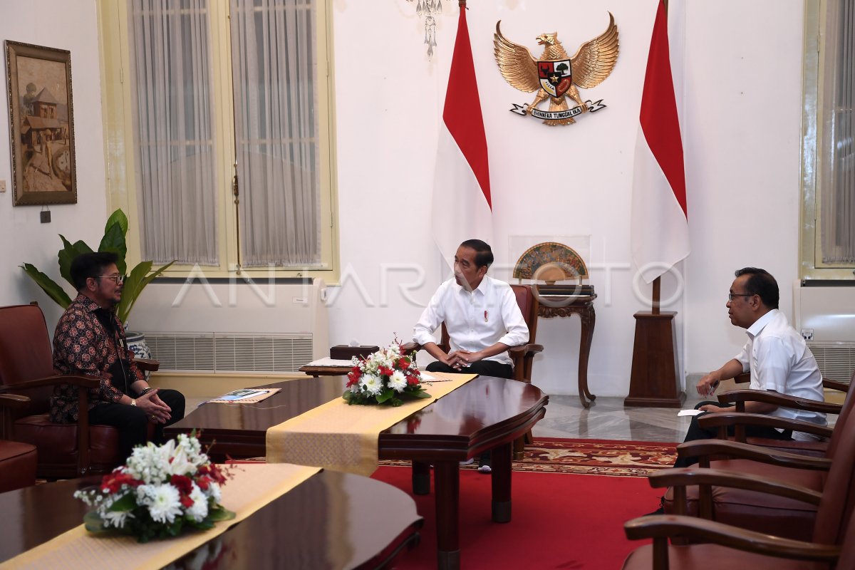 Presiden Jokowi Menerima Syahrul Yasin Limpo Antara Foto