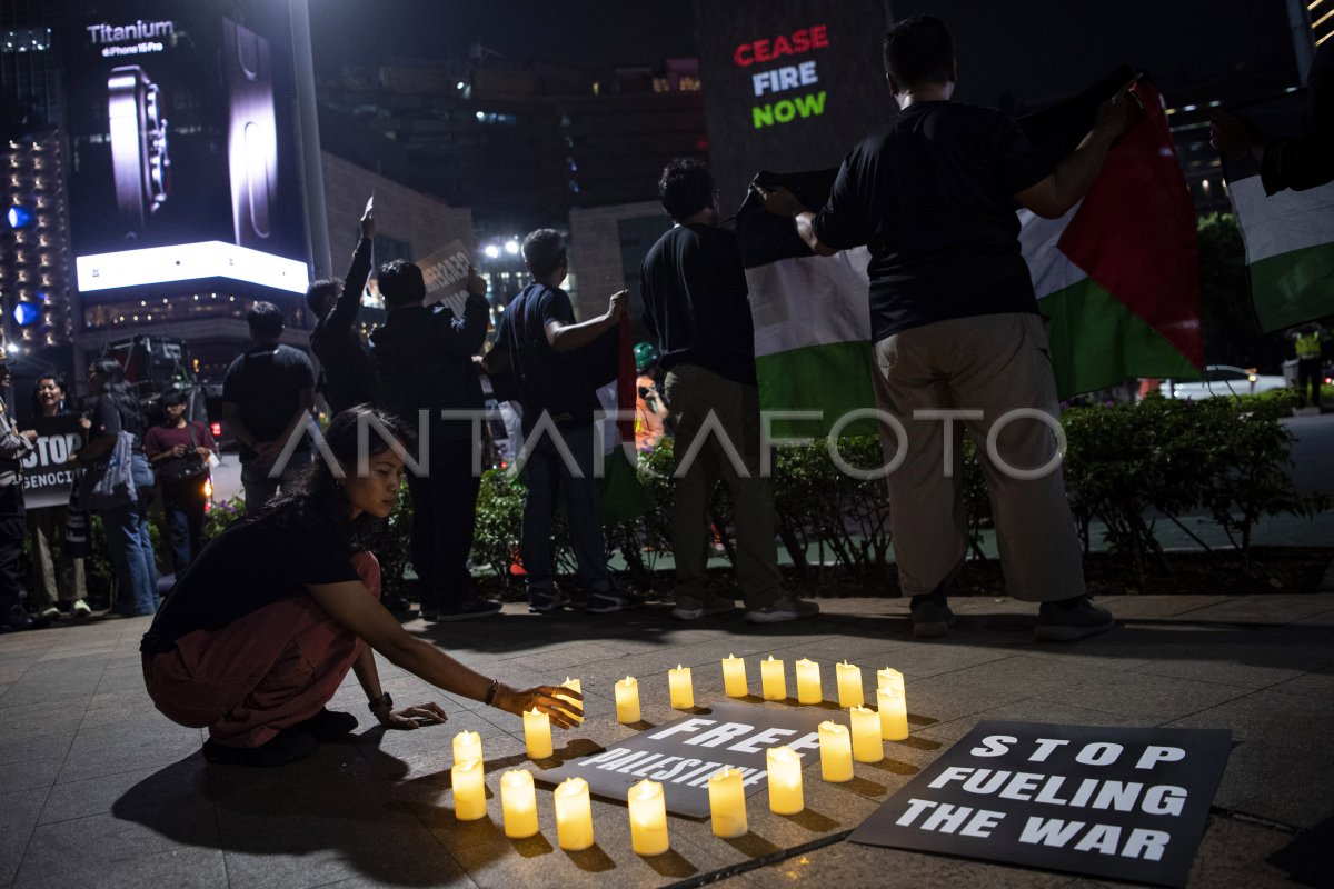 Aksi Solidaritas Untuk Gaza ANTARA Foto