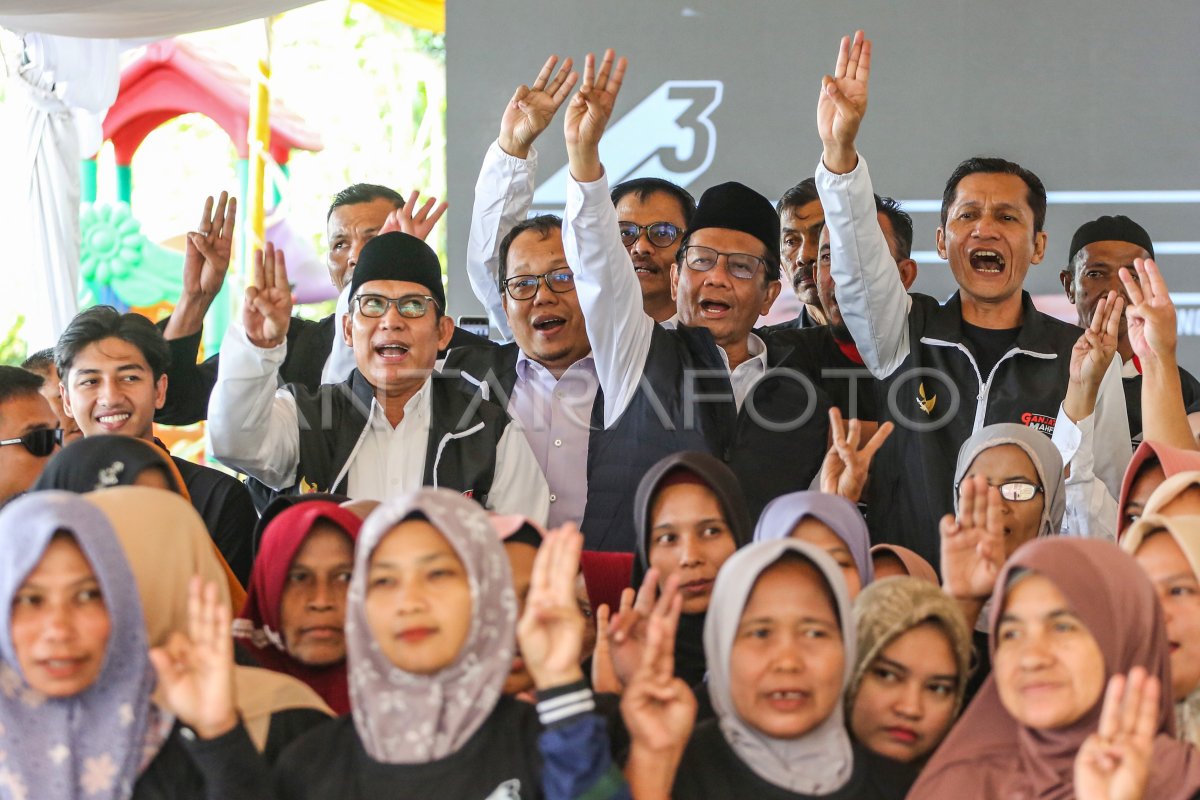 Kampanye Perdana Cawapres Mahfud Md Antara Foto