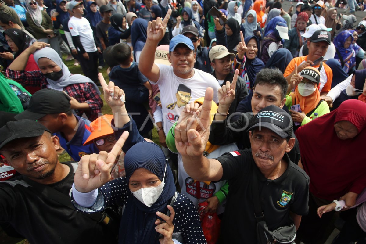 Kampanye Akbar Perdana Anies Baswedan ANTARA Foto