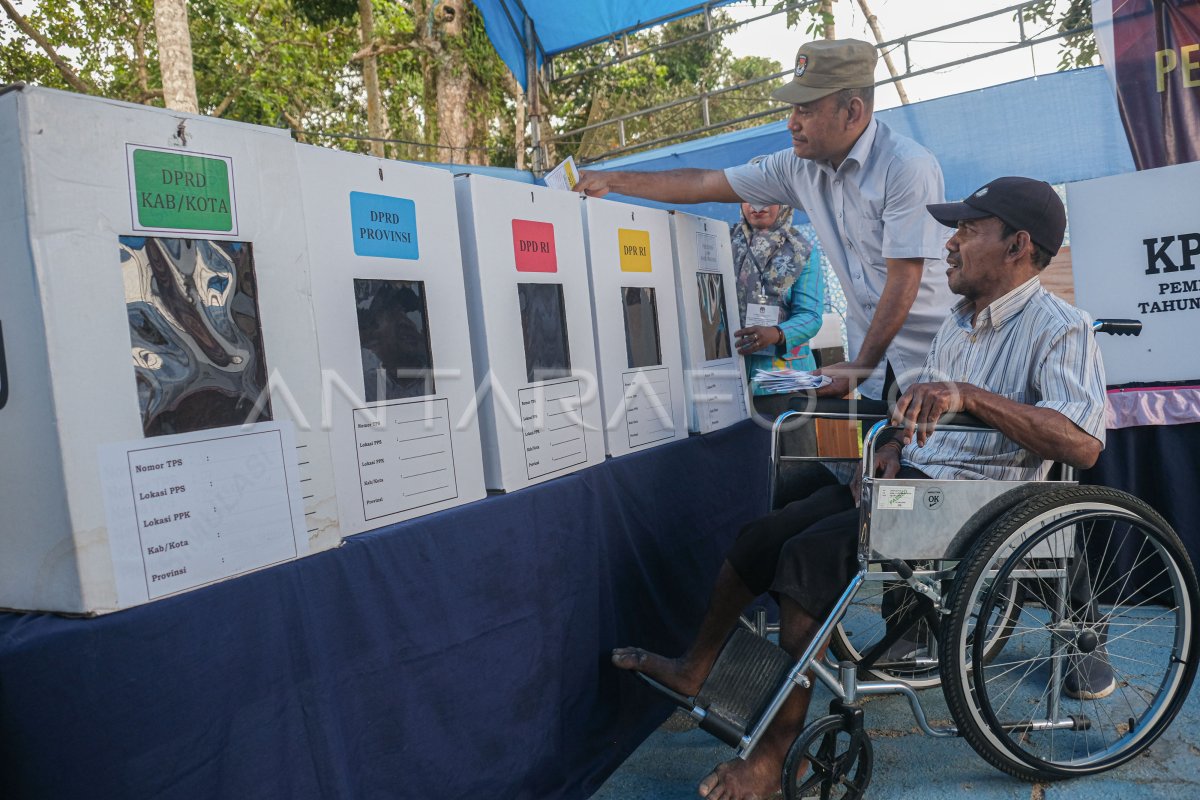 Simulasi Pemungutan Suara Di Wilayah Perbatasan Antara Foto