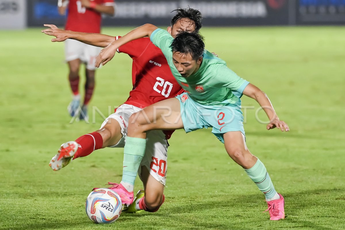 Timnas U20 Indonesia Lawan China ANTARA Foto