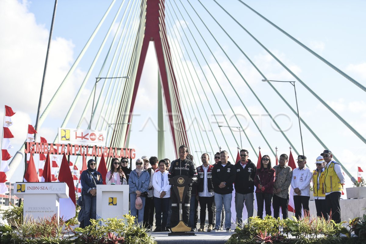 Peresmian Jembatan Pulau Balang Antara Foto