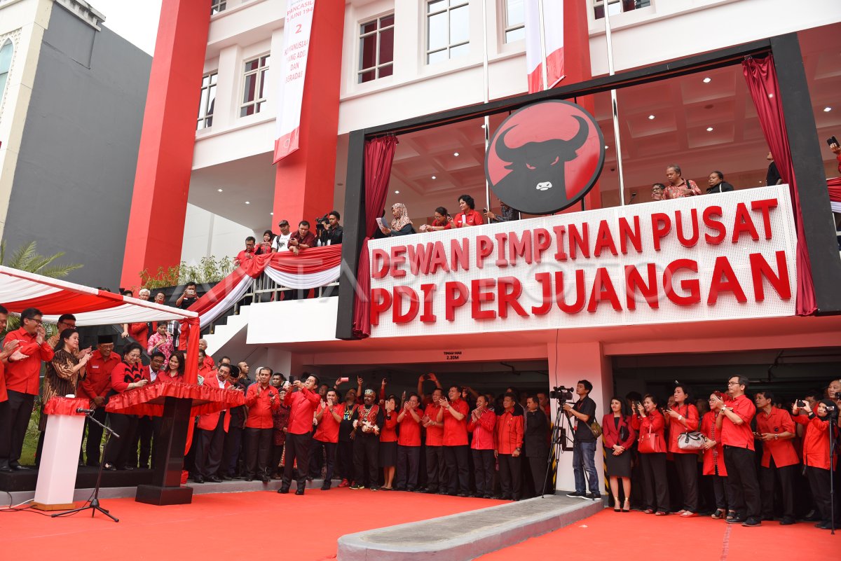 Peresmian Gedung Dpp Pdip Antara Foto