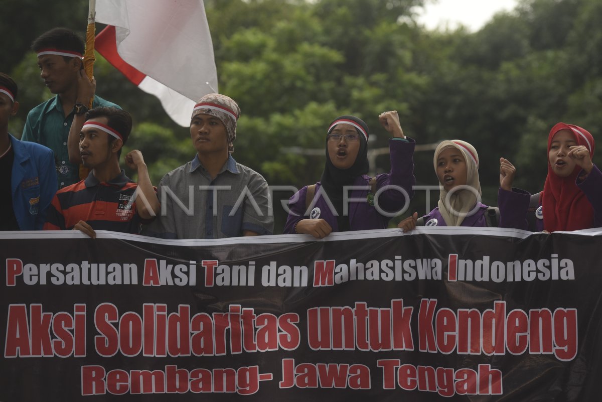 Aksi Solidaritas Petani Kendeng Antara Foto