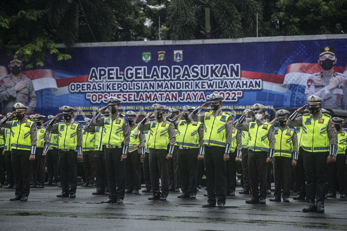 APEL OPS KESELAMATAN JAYA 2022 ANTARA Foto