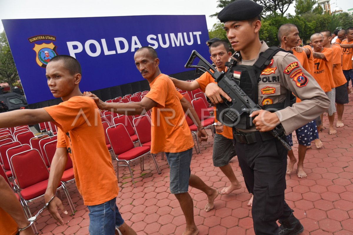 Rilis Kasus Narkotika Di Medan Antara Foto