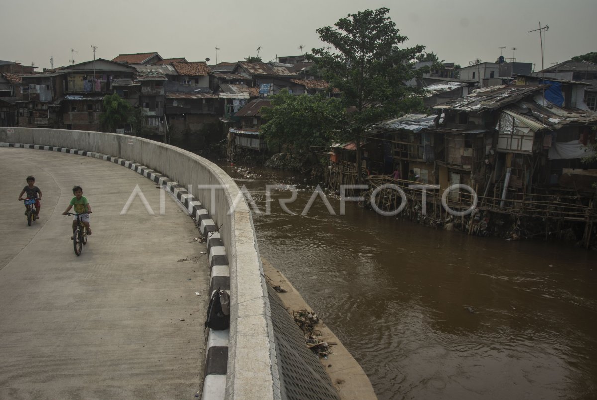 PROGRAM NATURALISASI SUNGAI CILIWUNG ANTARA Foto