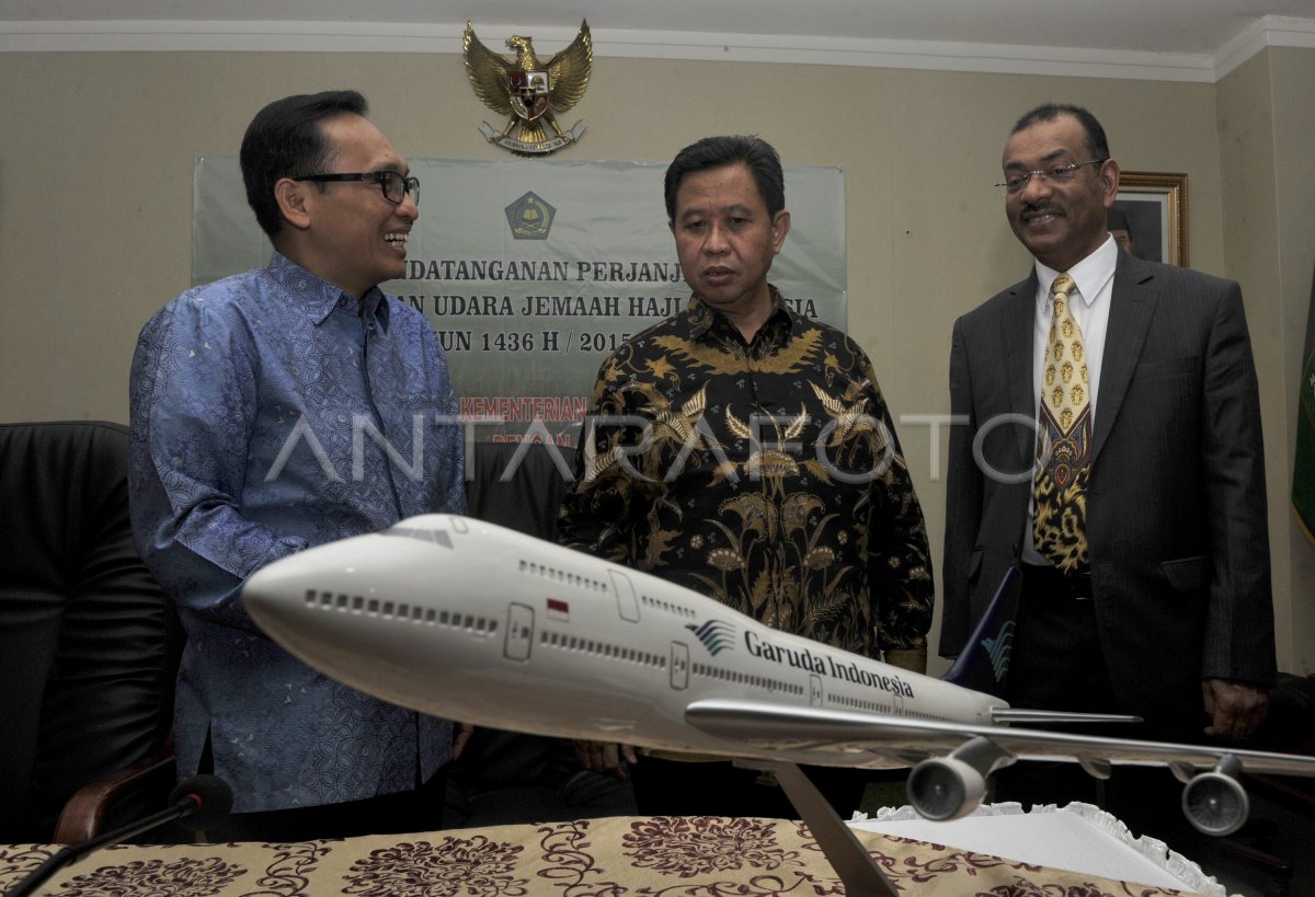 GARUDA INDONESIA ANGKUT JAMAAH HAJI ANTARA Foto