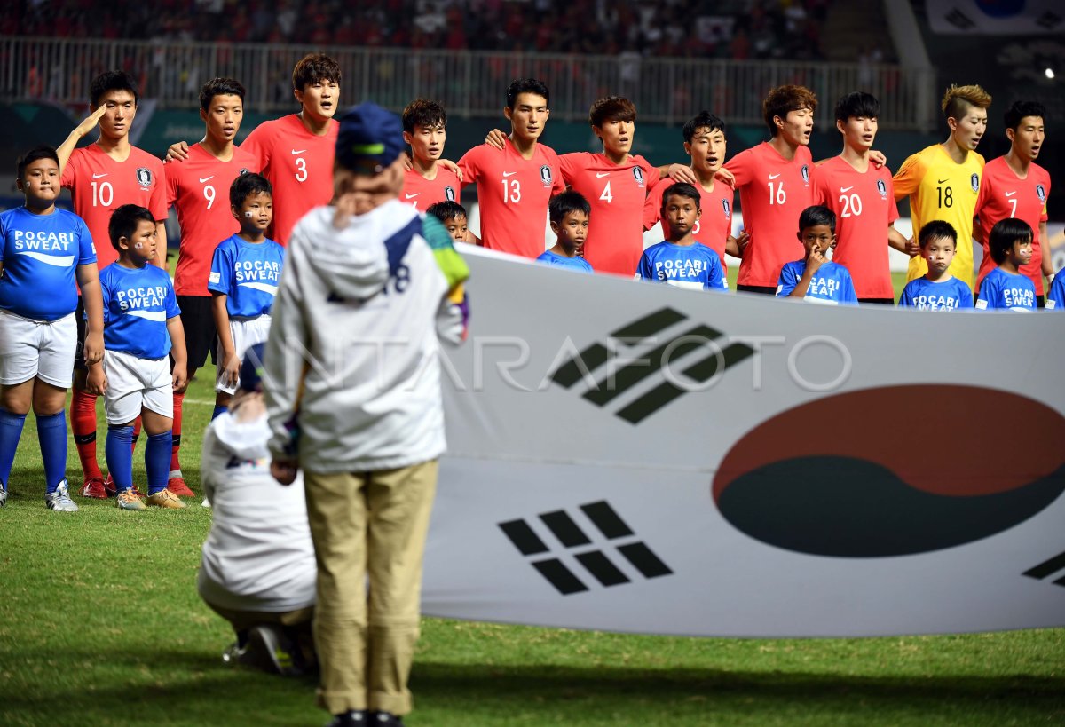 SEPAK BOLA FINAL KOREA SELATAN VS JEPANG ANTARA Foto