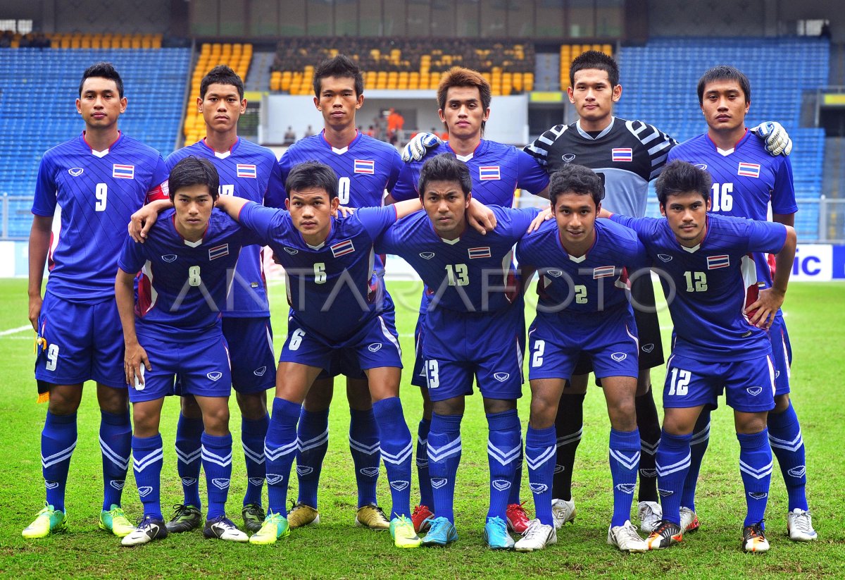 Tim Sepakbola Thailand Antara Foto