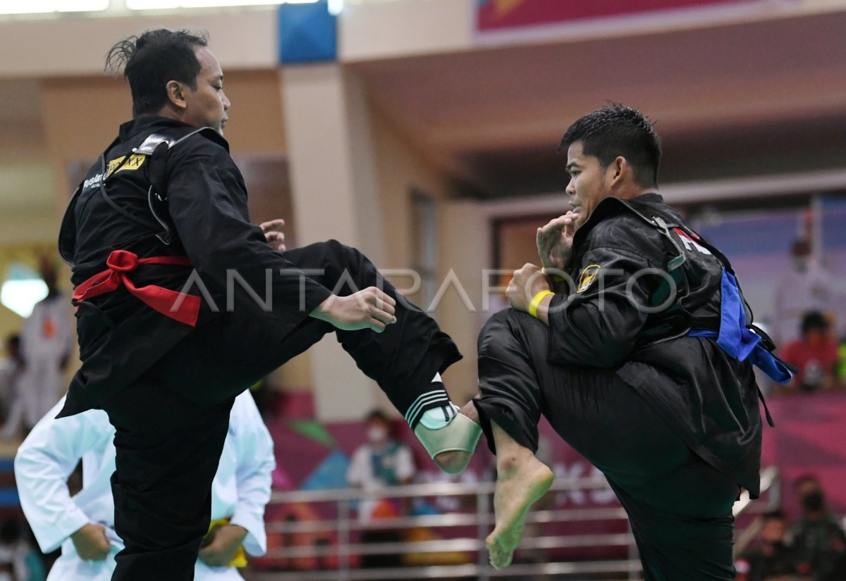 Final Pencak Silat Putra Antara Foto