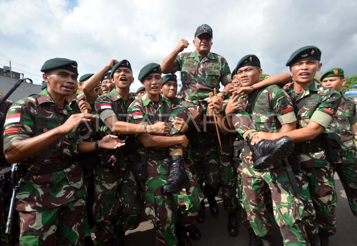 Kepulangan Satgas Pamtas Darat Ri Png Antara Foto