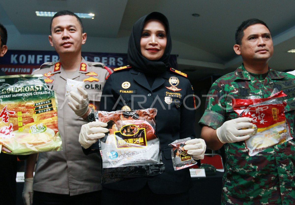 Penyelundupan Sabu Dalam Kemasan Minuman Nutrisi Antara Foto