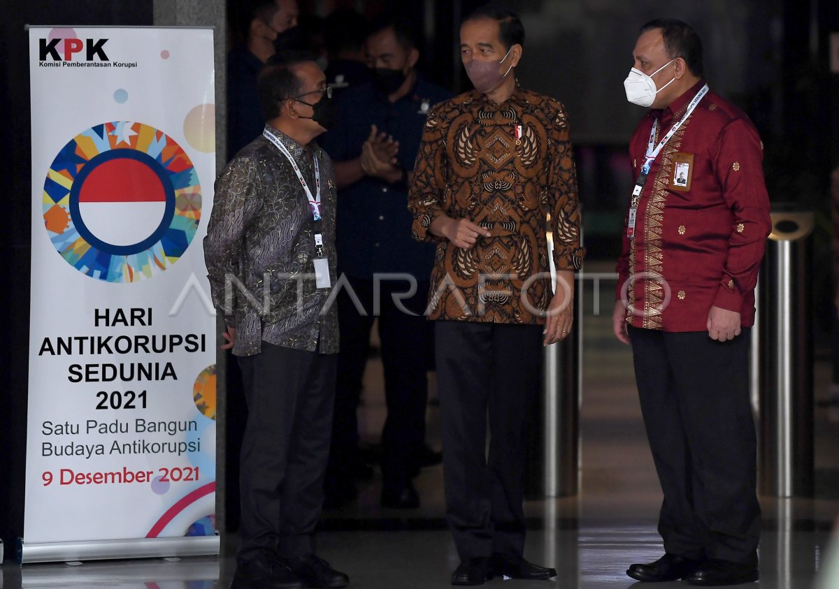 PRESIDEN HADIRI PERINGATAN HARI ANTI KORUPSI SEDUNIA ANTARA Foto