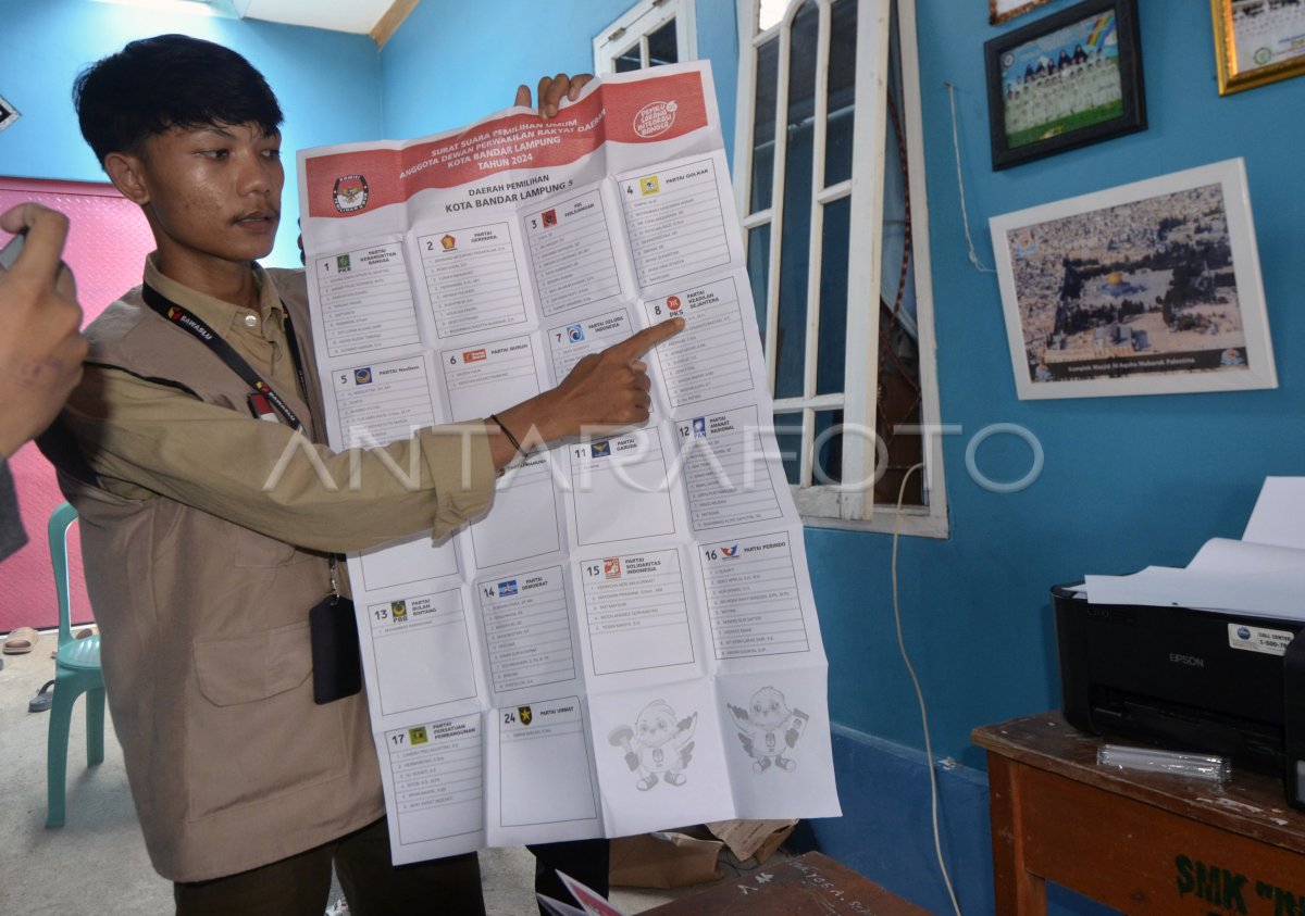 Temuan Surat Suara Sudah Tercoblos Di Lampung ANTARA Foto