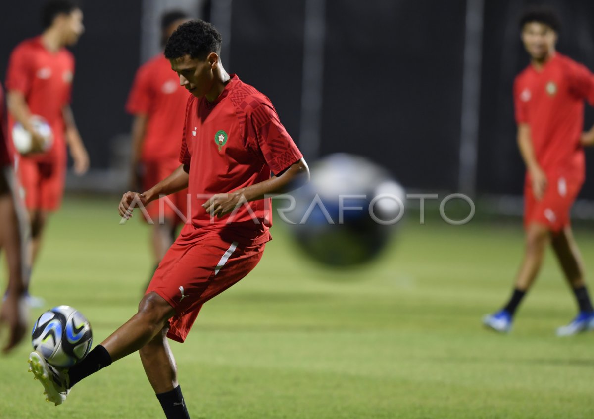 Latihan Timnas Maroko Jelang Lawan Indonesia Antara Foto