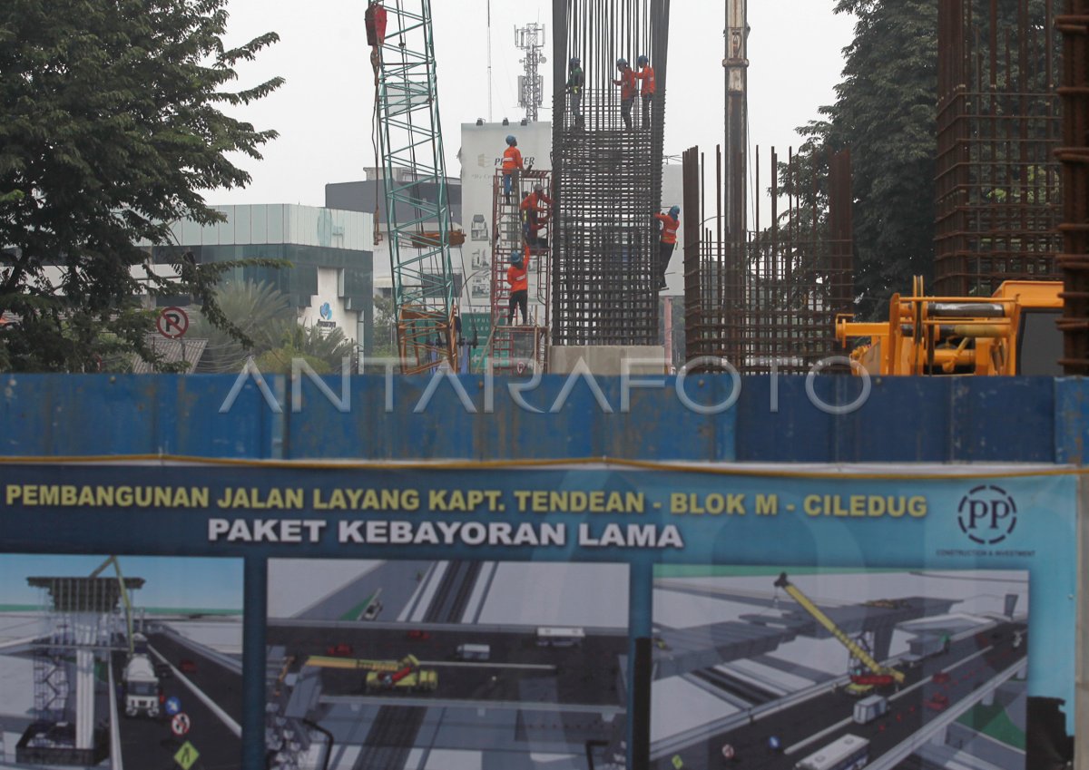 Pemasangan Pondasi Jalan Layang Tendean Ciledug Antara Foto