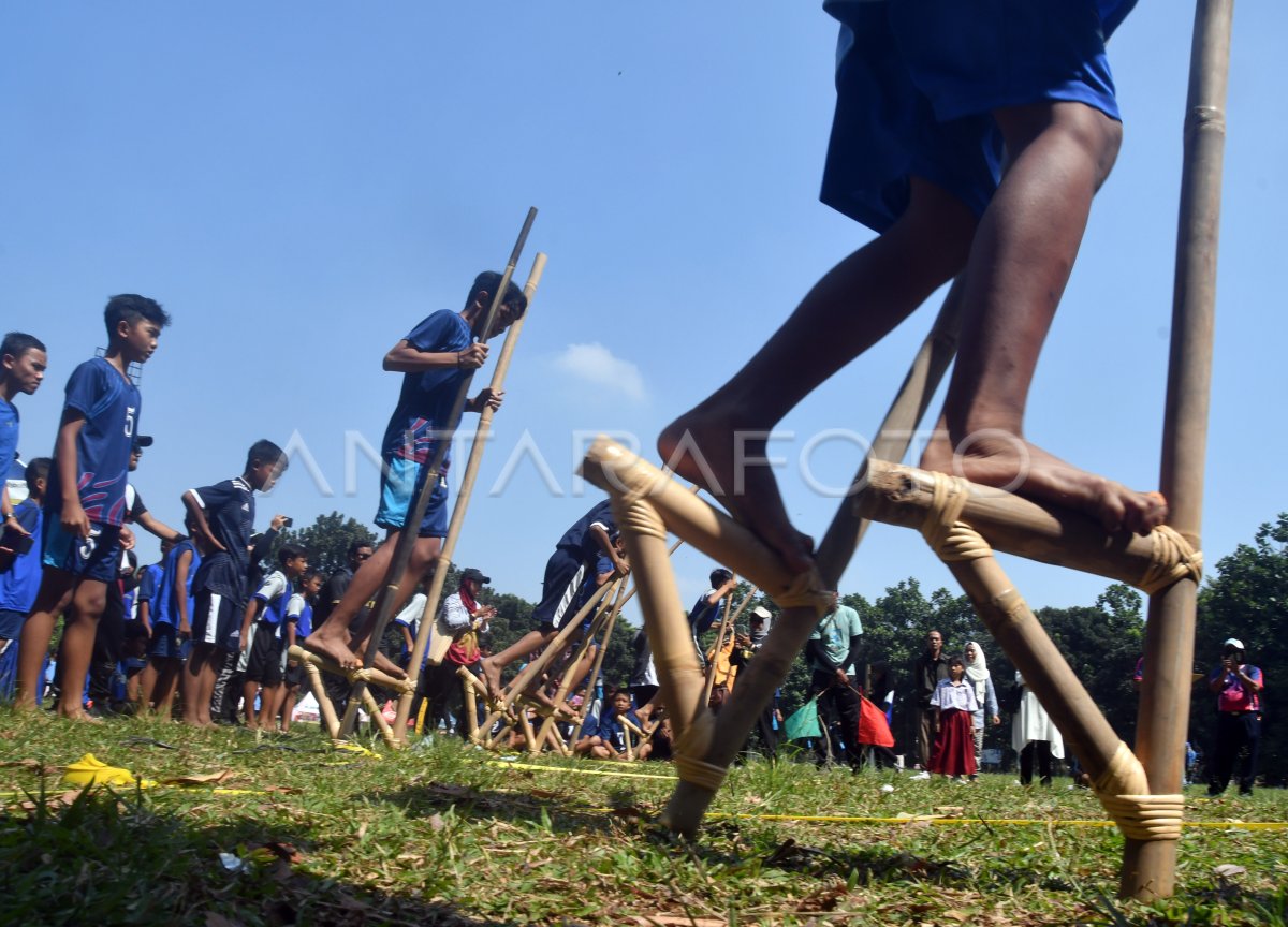 Invitasi Olahraga Tradisional Di Kota Bogor Antara Foto