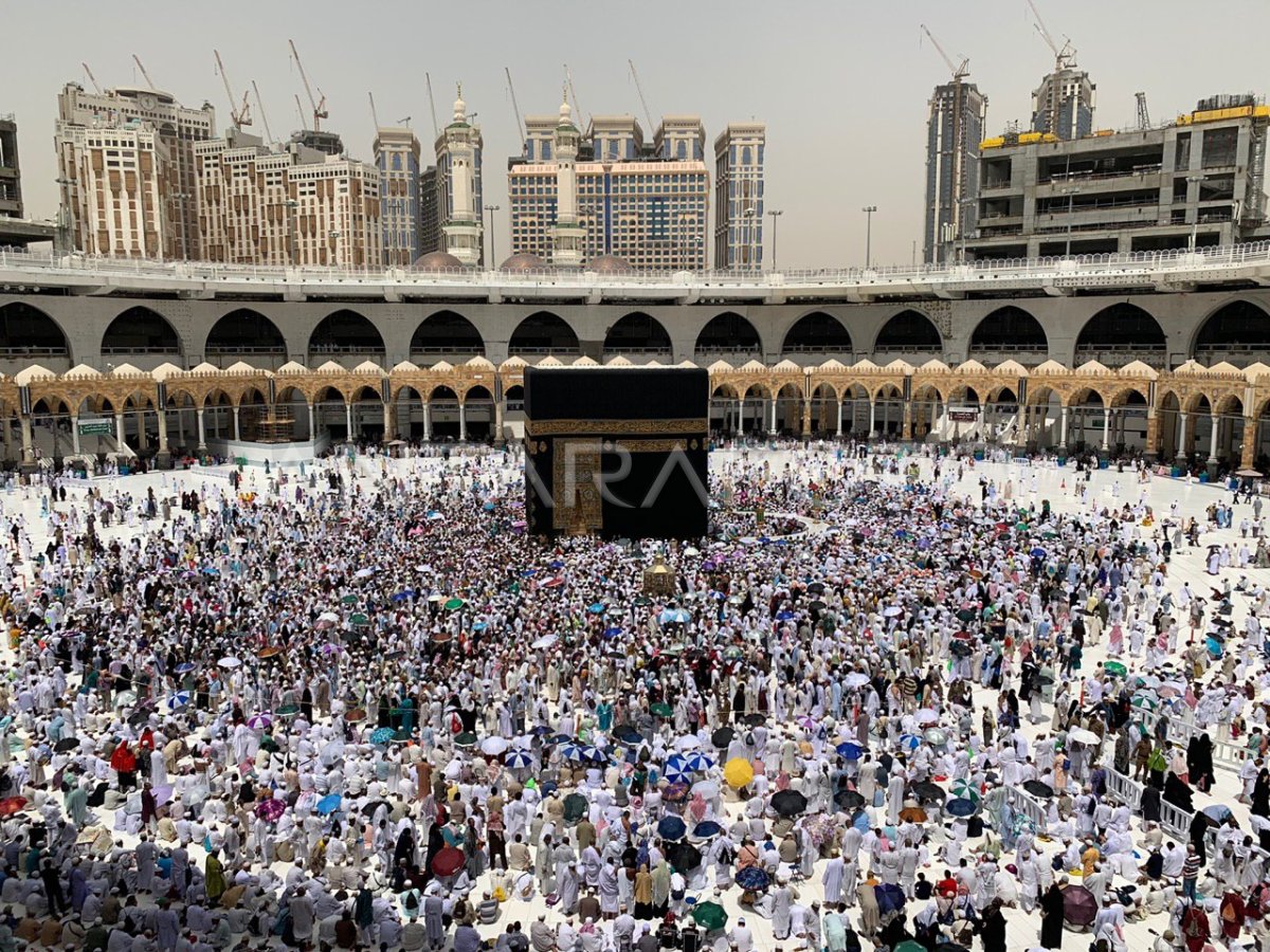 SHALAT JUMAT DI MEKKAH ANTARA Foto