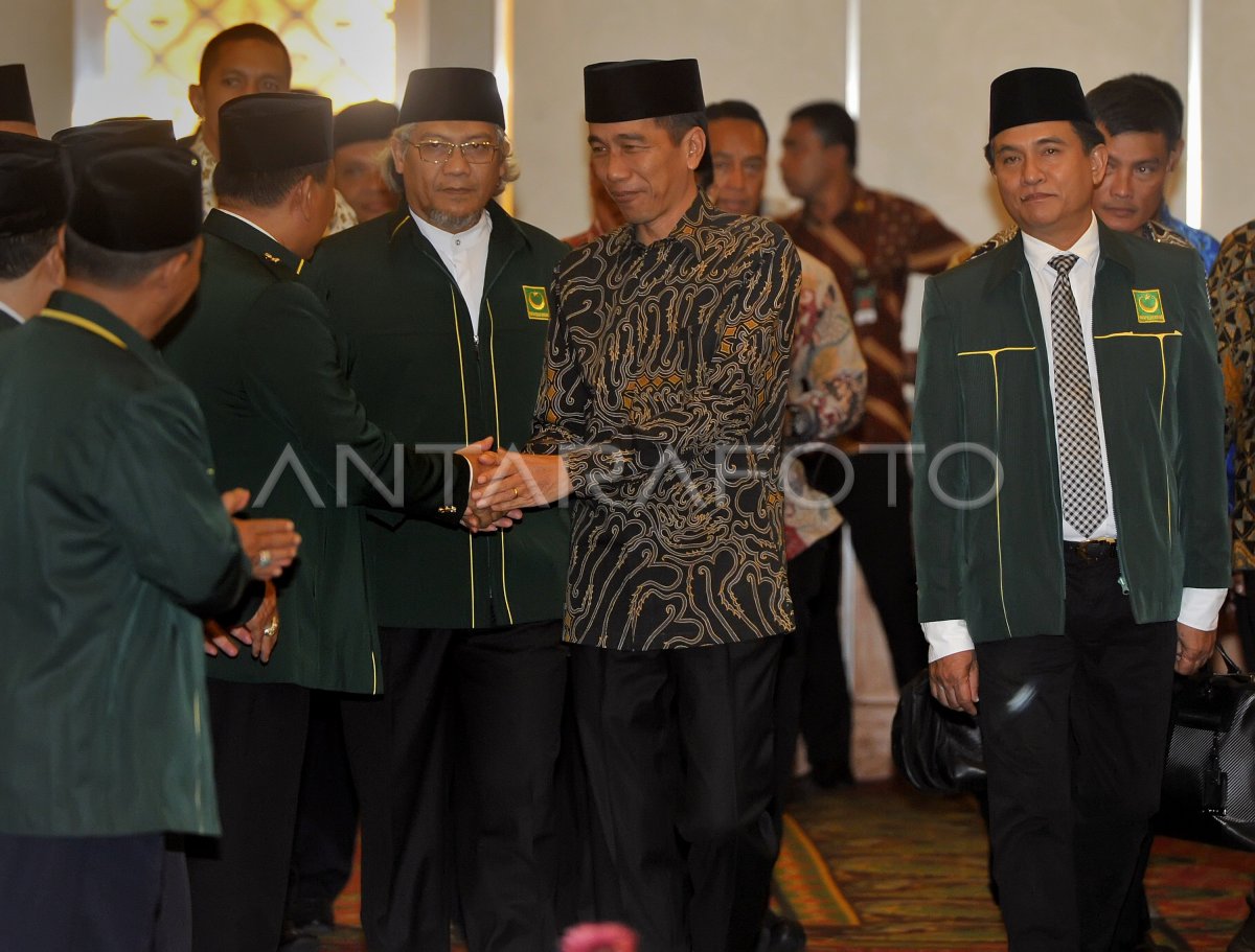 PRESIDEN HADIRI MILAD PARTAI BULAN BINTANG ANTARA Foto