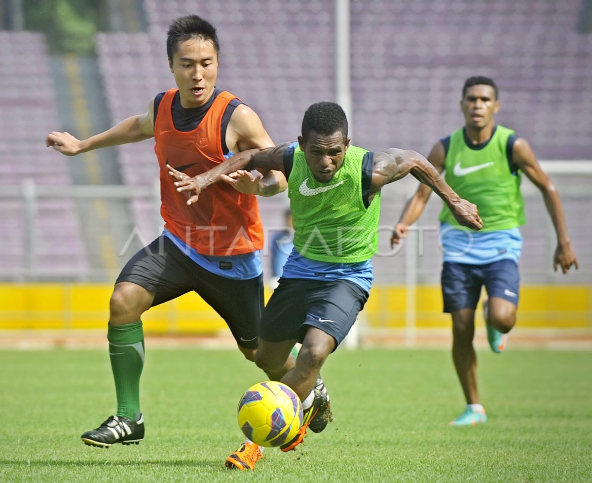 LATIHAN TERAKHIR TIMNAS ANTARA Foto