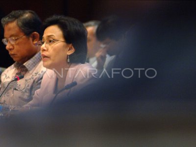 Tanggapan Menteri Keuangan Antara Foto