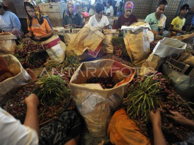 HARGA BAWANG MERAH ANTARA Foto