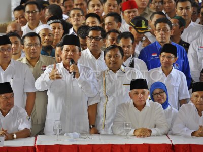 Deklarasi Prabowo Hatta Rajasa Antara Foto