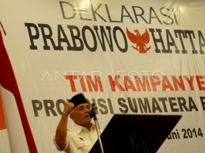 Deklarasi Prabowo Hatta Antara Foto