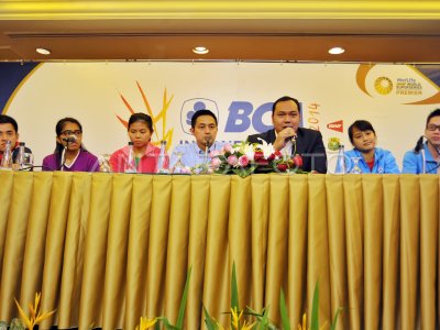 BADMINTON BCA INDONESIA OPEN ANTARA Foto