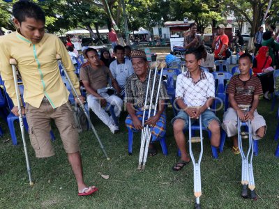 PENGUKURAN KAKI TUNA DAKSA ANTARA Foto