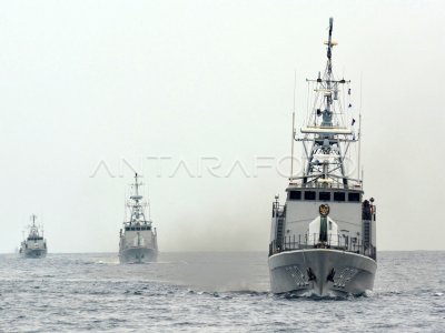 Pemberangkatan Latihan Pratugas Operasi Pamtas Laut Koarmatim Antara Foto