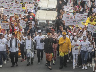 DEKLARASI KAMPANYE DAMAI DAN BERINTEGRITAS ANTARA Foto