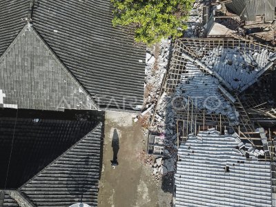 Kerusakan Akibat Gempa Lombok Antara Foto