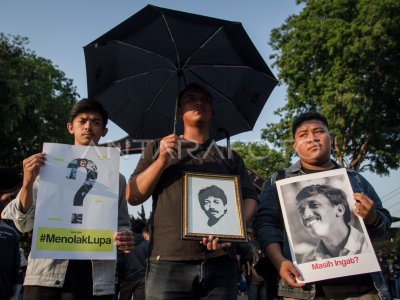 Unjuk Rasa Refleksi Tahun Munir Antara Foto