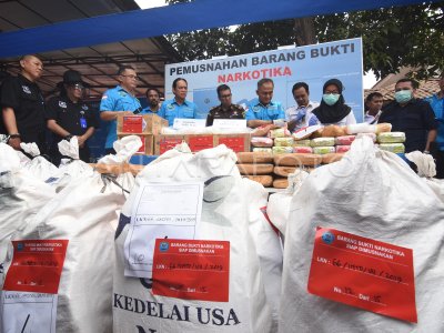 Pemusnahan Narkotika Di Bnn Antara Foto