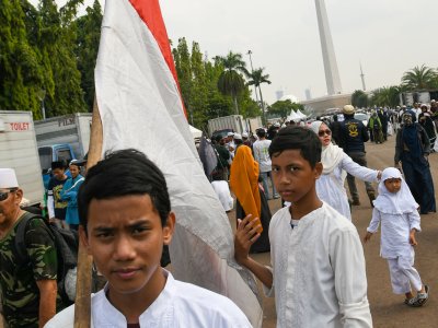 AKSI REUNI 212 DI MONAS ANTARA Foto