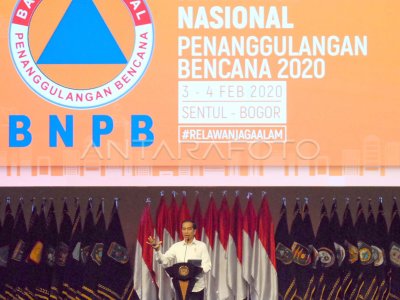 RAKORNAS PENANGGULANGAN BENCANA 2020 ANTARA Foto