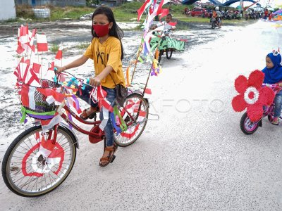 Sepeda Hias Hari Kemerdekaan Antara Foto