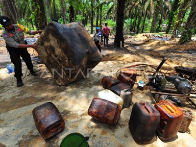 Penertiban Tambang Minyak Ilegal Antara Foto