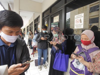 PEMOHON PEMBUATAN SKCK MENINGKAT ANTARA Foto