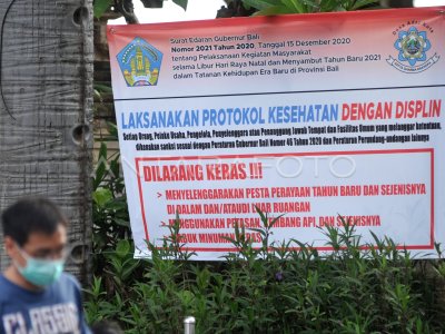 Larangan Perayaan Tahun Baru Bali Antara Foto