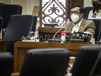 Raker Menkumham Dengan Baleg Dpr Dan Dpd Antara Foto