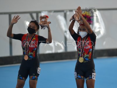 FINAL 400 M SEPATU RODA PUTRI PON PAPUA ANTARA Foto