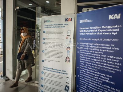 PENGUNAAN NIK UNTUK PEMESANAN TIKET KA JARAK JAUH ANTARA Foto