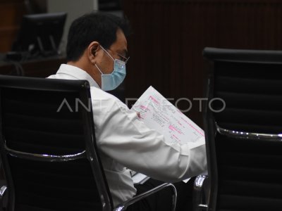 SIDANG PLEDOI AZIS SYAMSUDDIN ANTARA Foto