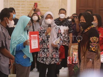 Kunjungan Kerja Menteri Sosial Di Kediri Antara Foto