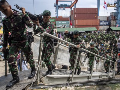 Pemberangkatan Satgas Satuan Organik Prajurit Yonif Ke Papua